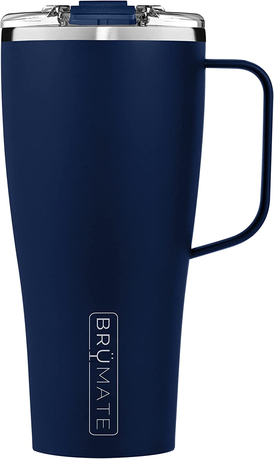 BrüMate Toddy XL - 32oz 100% Leak Proof Insulated Coffee Mug with Handle & Lid - Stainless Steel Coffee Travel Mug - Double Walled Coffee Cup (Matte Navy)