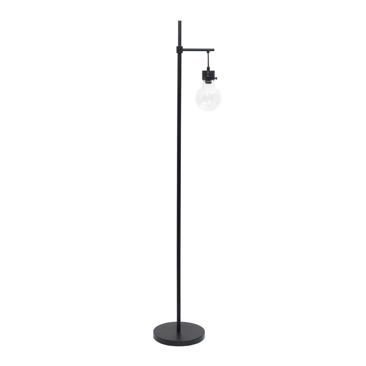 Elegant Designs Hanging Lightbulb Floor Lamp. Black