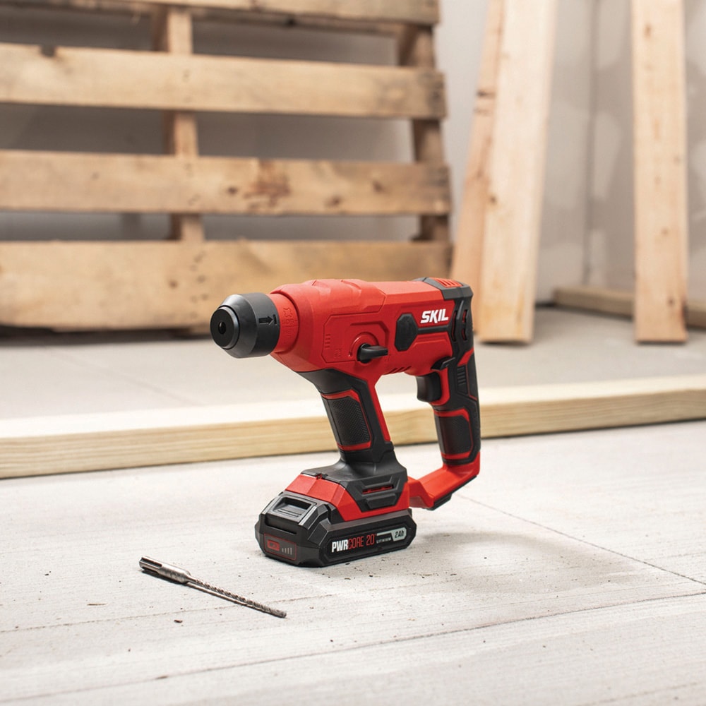 SKIL PWR CORE 20-volt-Amp Sds-plus Variable Speed Cordless Rotary Hammer Drill (1-Battery Included)