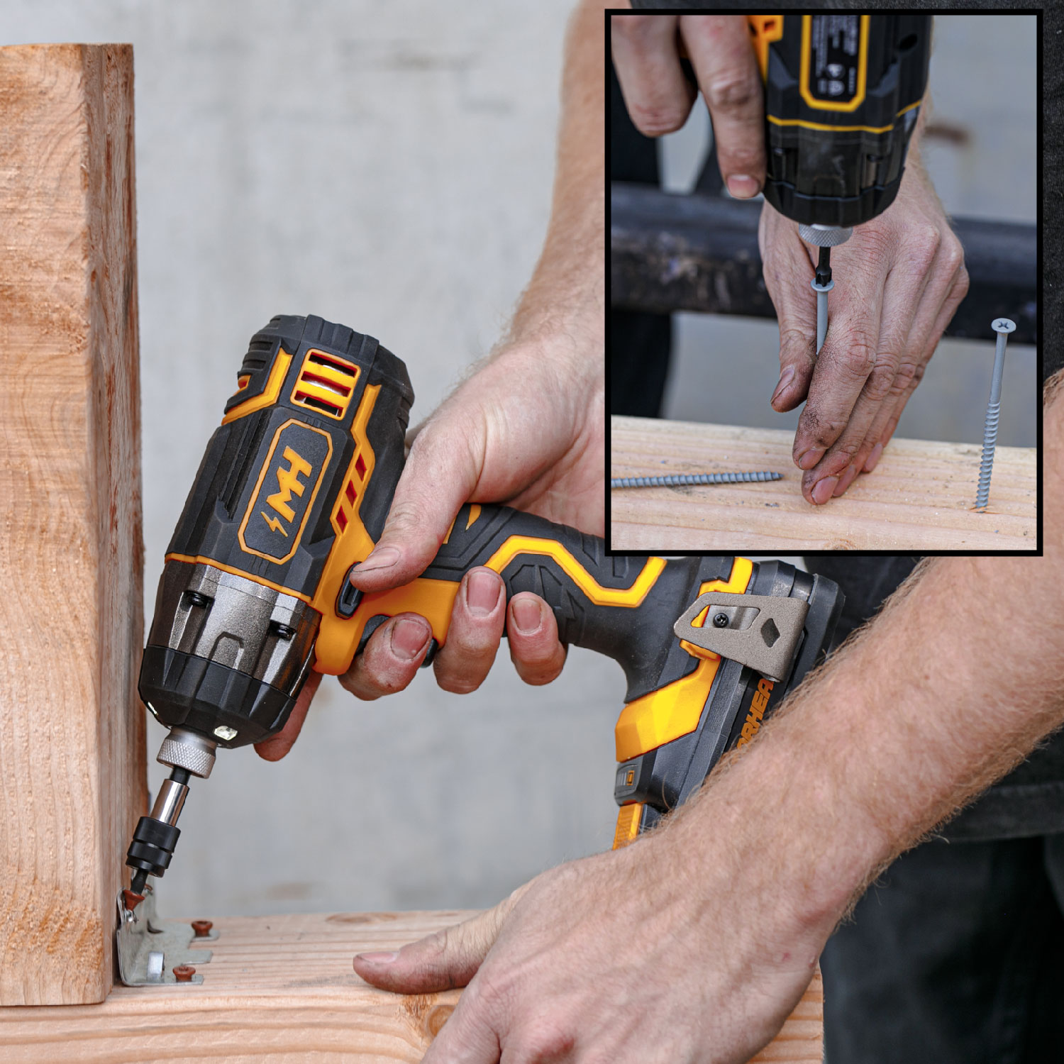 MOTORHEAD 20V ULTRA Cordless Impact Driver Kit. Lithium-Ion. ¼ All-Metal Hex Chuck. Tri-Beam LED. Variable Speed Trigger. 2Ah Battery & Quick Charger. Bag. 16 Accessory Bits. 3 Nut Drivers. USA-Based