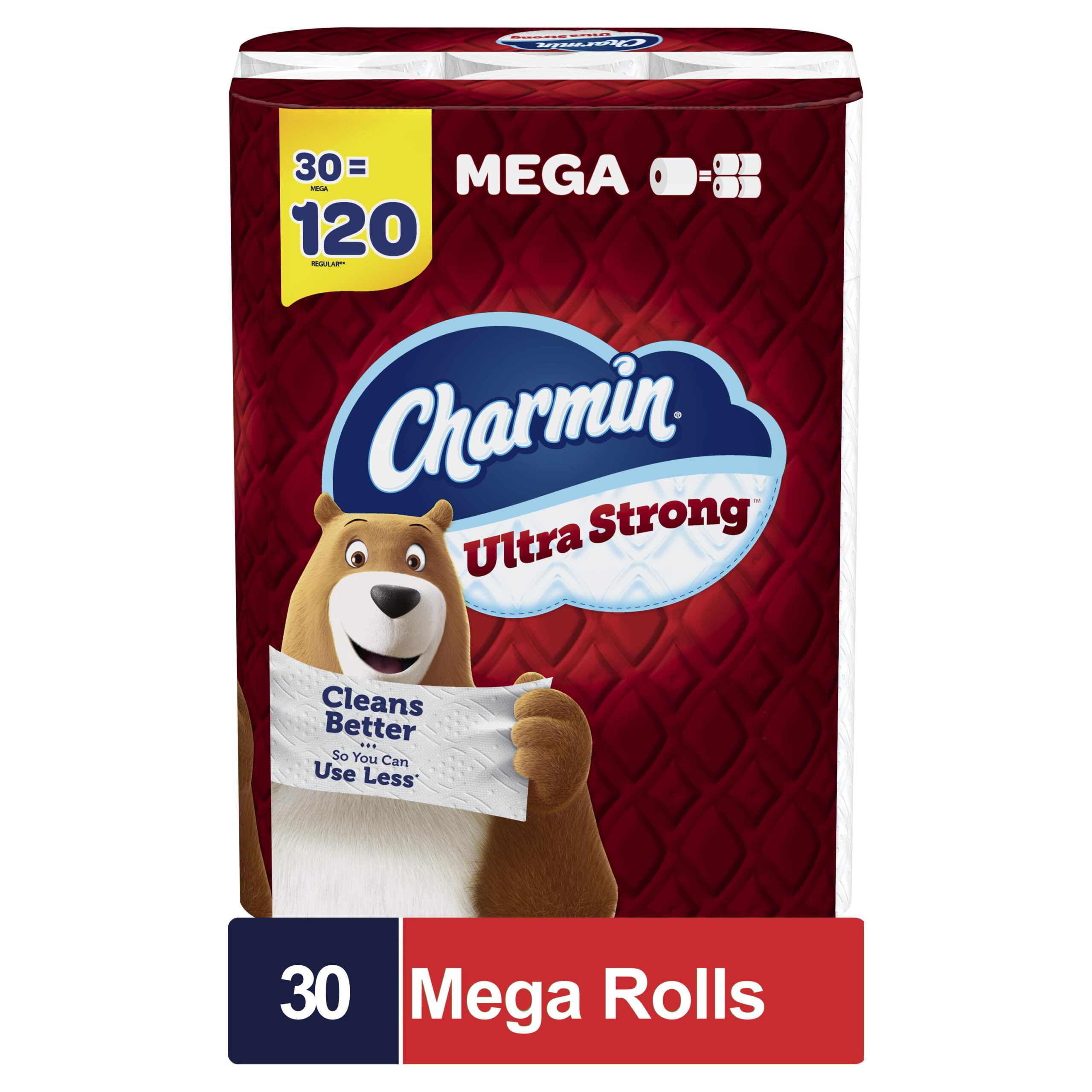 Charmin Ultra Strong Toilet Paper Mega Roll. 242 Sheets Per Roll. 30 Count