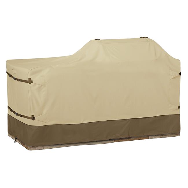Extra Large Island Grill Cover. Pebble