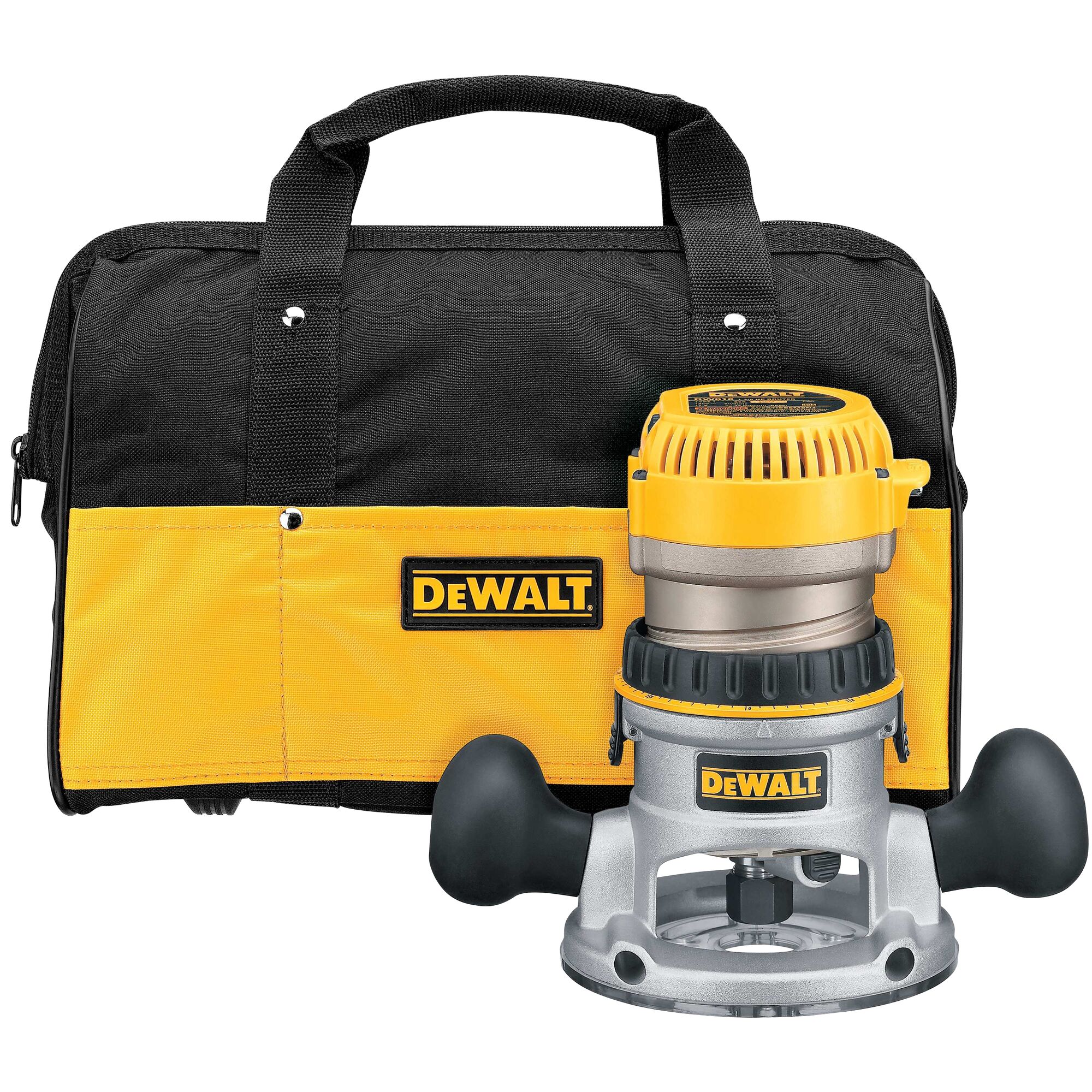 DEWALT 1/2-in-Amp 2.25-HP Variable Speed Fixed Corded Router Soft Case (Tool Only)
