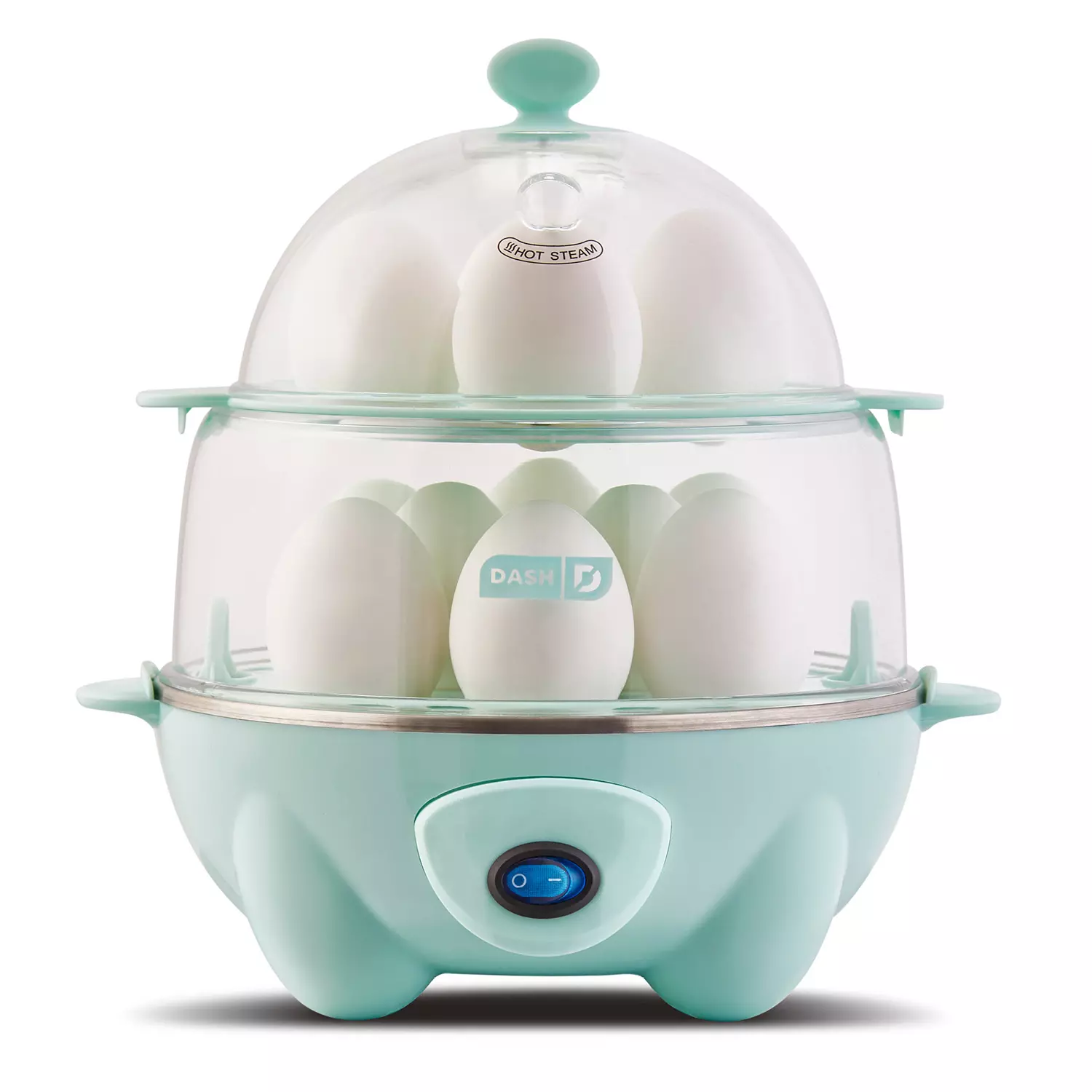 Dash Deluxe Rapid Egg Cooker. 12 Egg - Aqua