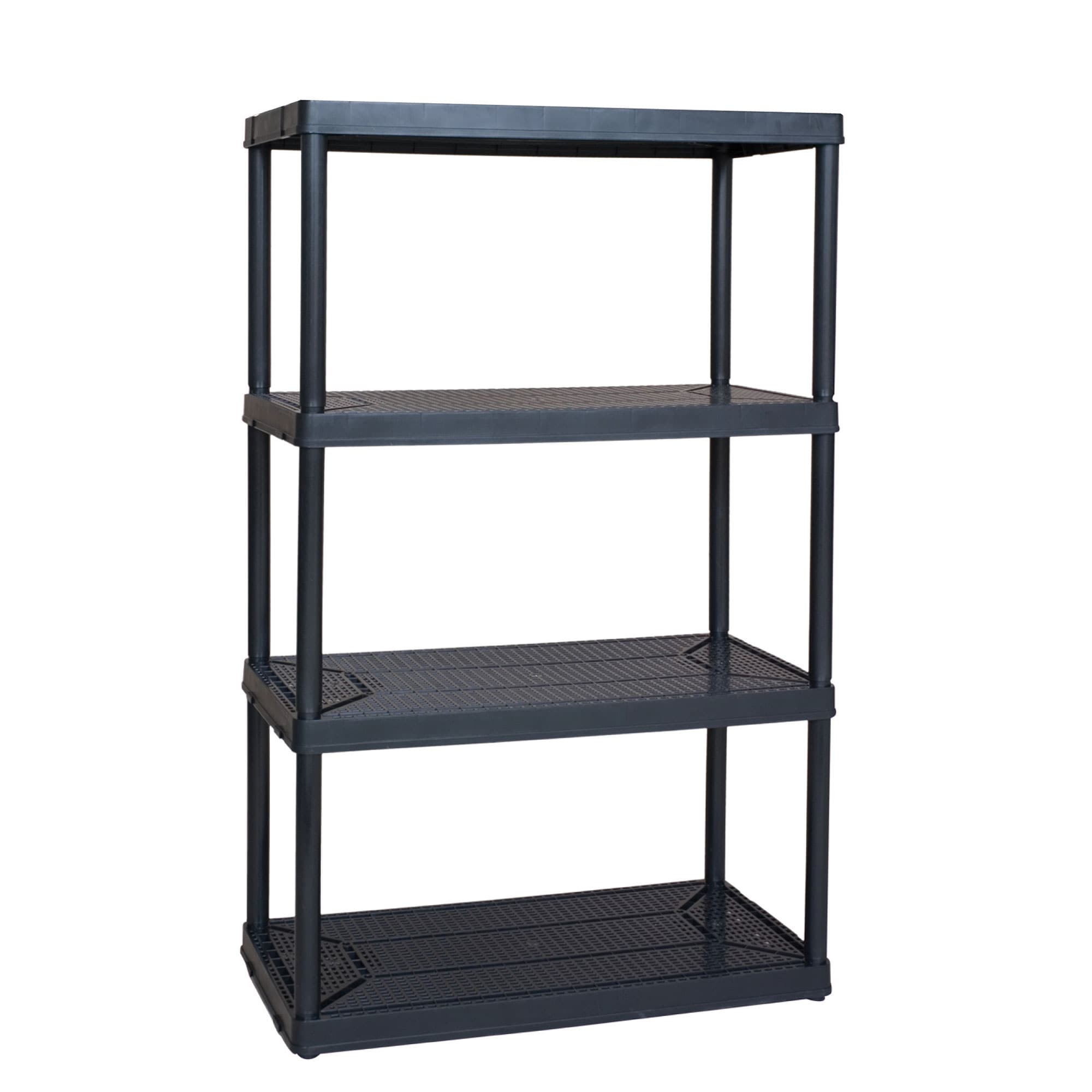 Gracious Living Plastic Heavy Duty 4-Tier Utility Shelving Unit (36-in W x 54-in D x 54-in H)
