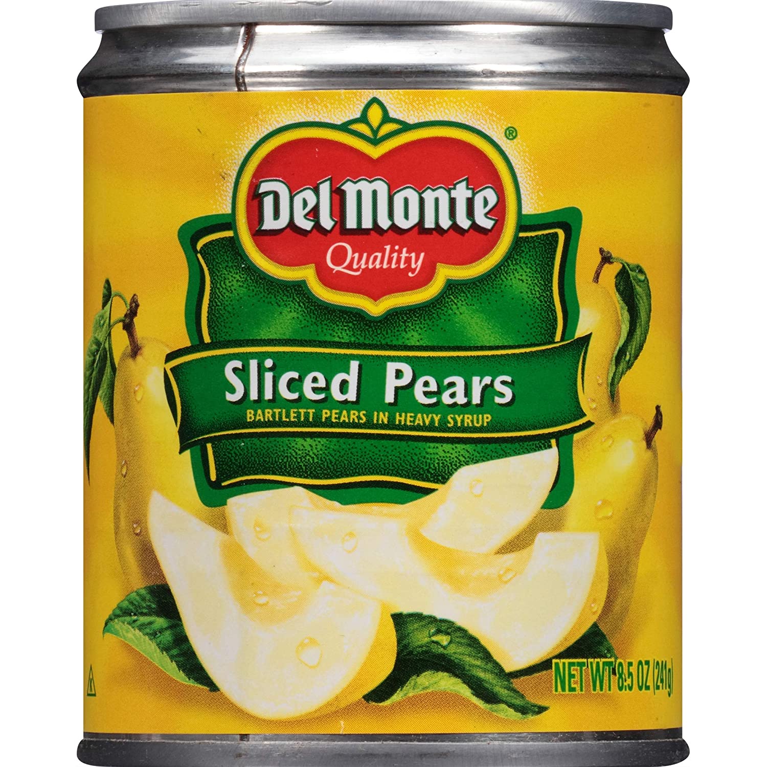 Del Monte Canned Sliced Pears in Heavy Syrup. 12 Pack. 8.5 oz Can