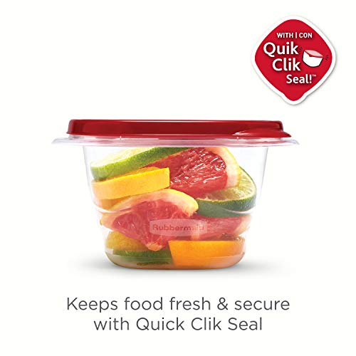 Rubbermaid TakeAlongs Food Storage Containers. 52 Pieces. Ruby Red