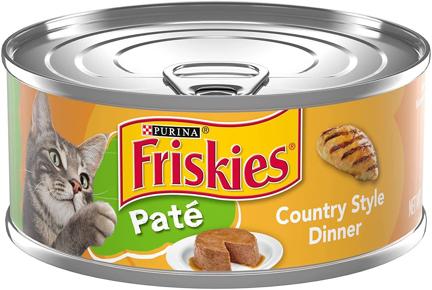 Purina Friskies Pate Wet Cat Food. Country Style Dinner - (24) 5.5 oz. Cans