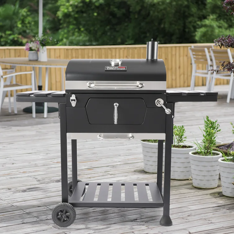 Royal Gourmet Built-In Barrel Charcoal Grill