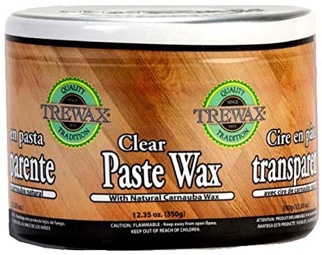 Trewax Paste Wax with Natural Carnauba Wax. Clear. 12.35-Ounce