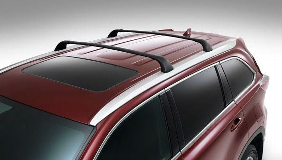 BRIGHTLINES Roof Rack Crossbars Replacement. a Set of 2pcs. Black Aluminum Top Cargo Rack