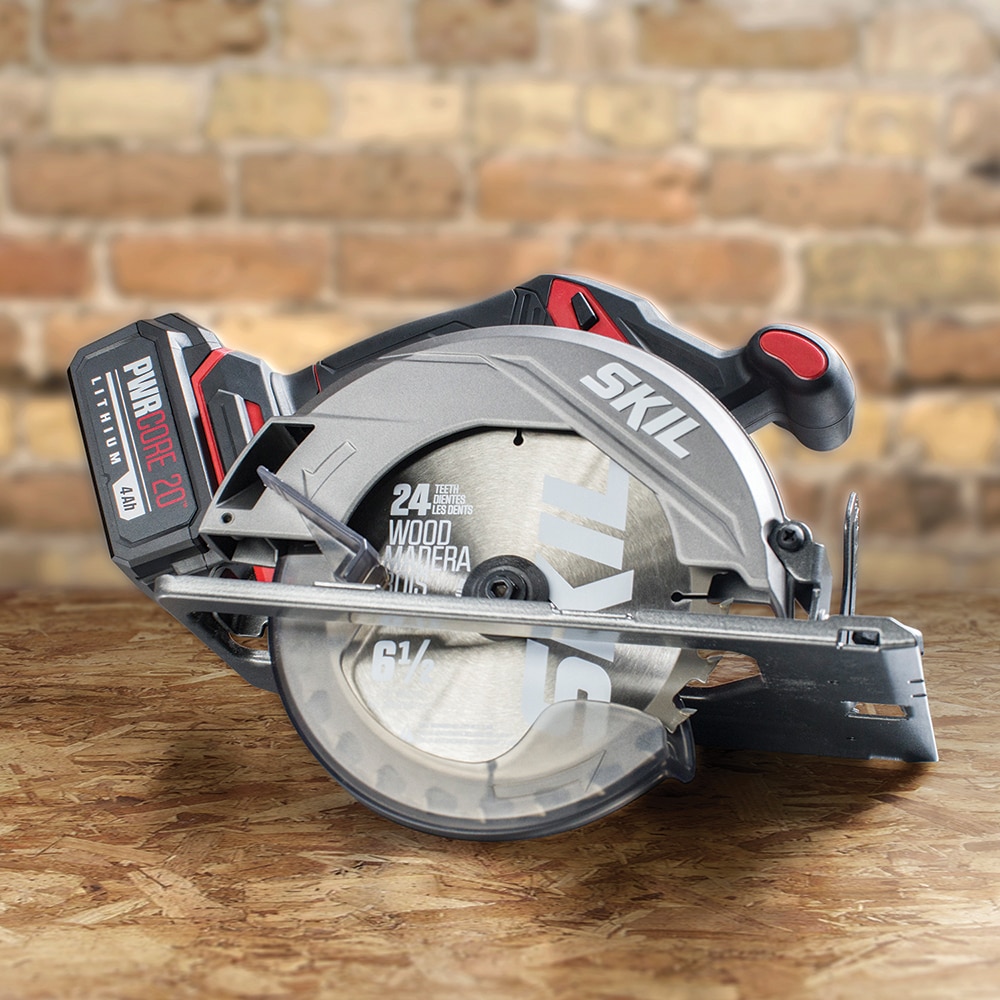 SKIL PWR CORE 20-volt 6-1/2-in Brushless Cordless Circular Saw Kit Circular Saw (1-Battery and Charger Included)