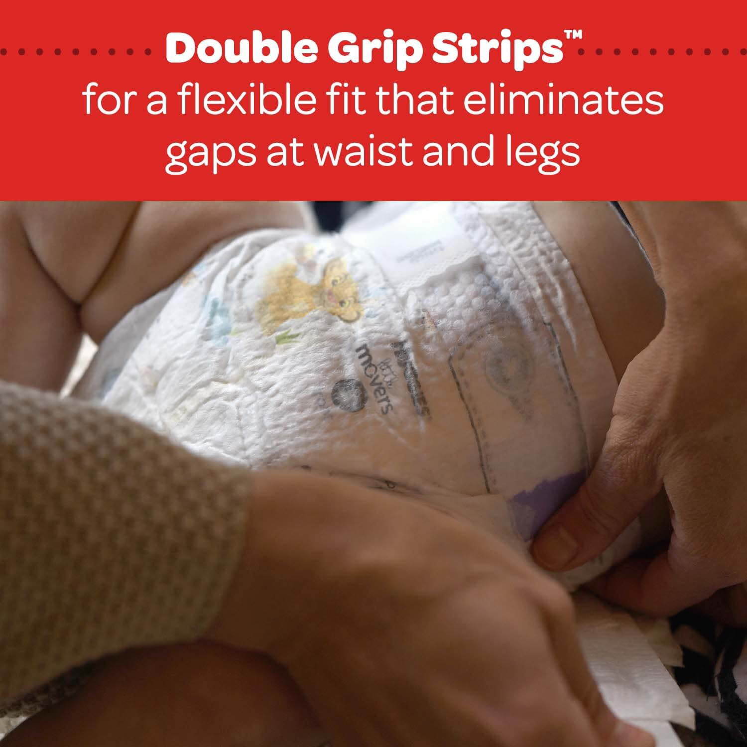 Huggies Little Movers Baby Diapers. 60count. size 7 (41+ lb)