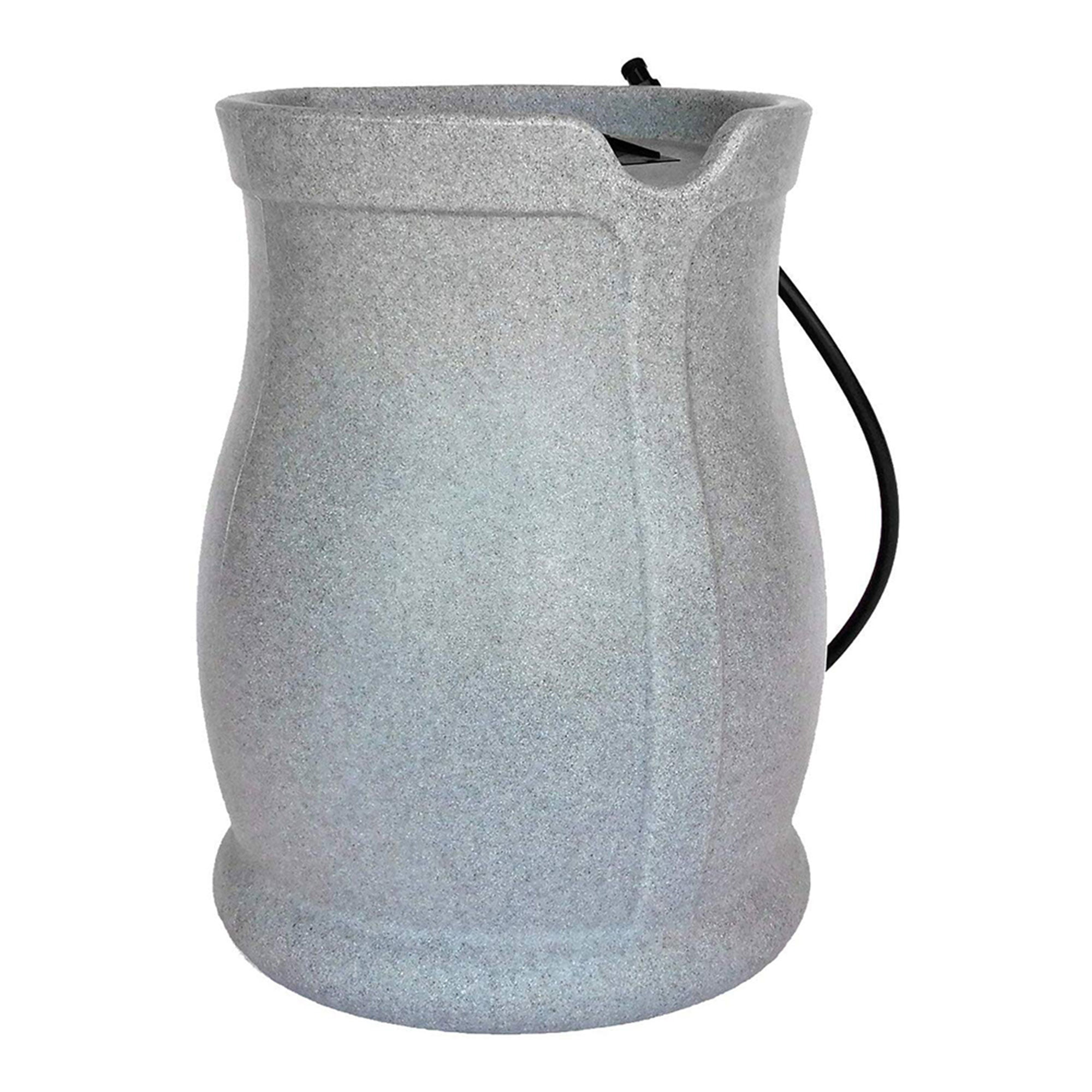 FCMP Outdoor RB-CAT Catalina 45 Gallon Water Rain Catcher Barrel. Granite