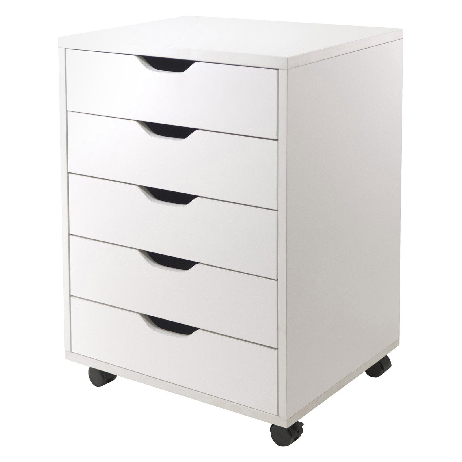 Winsome Wood Halifax 5-Drawer Mobile Cabinet. White Finish