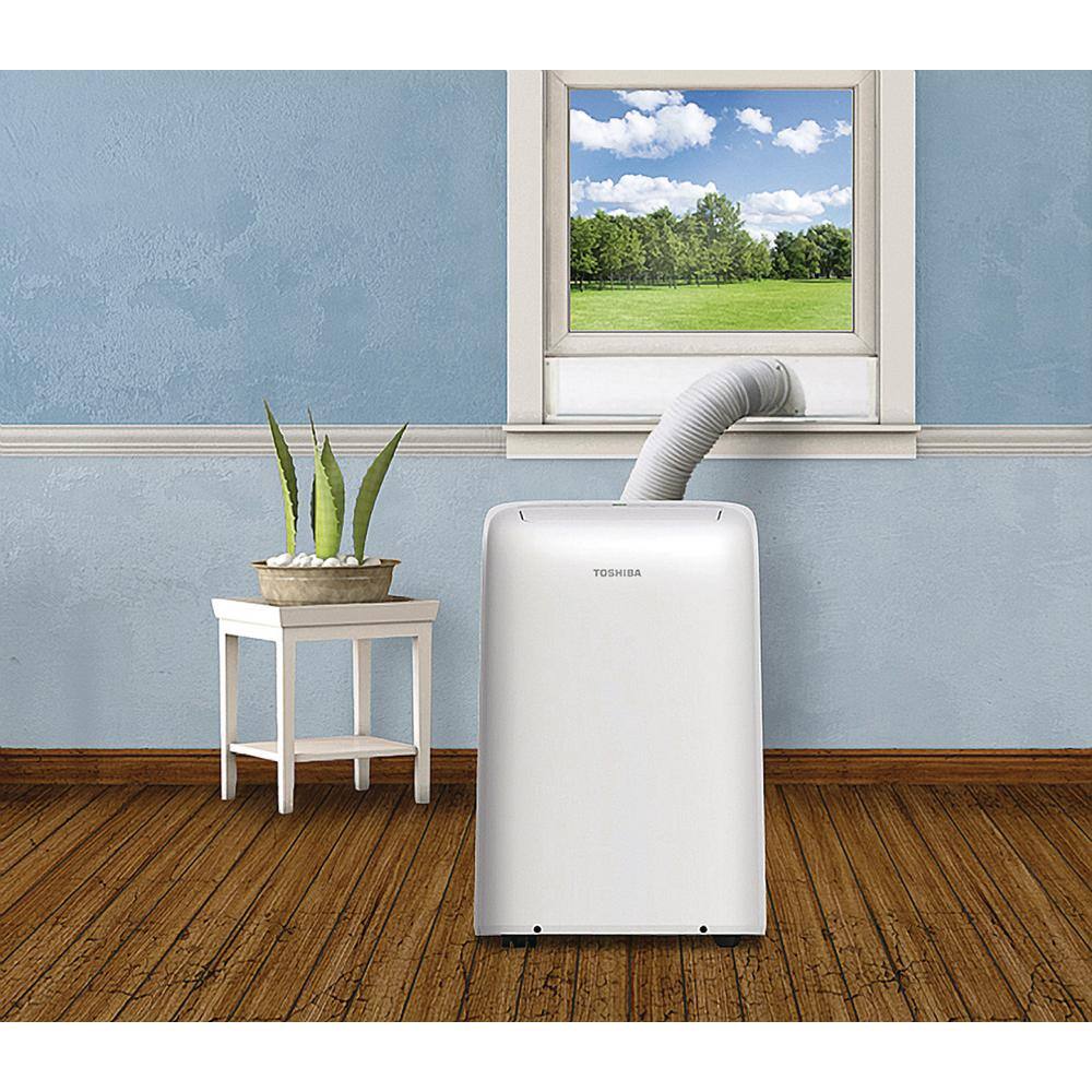 Toshiba RAC-PD0812CRRU 8.000 BTU (6.000 BTU DOE) 115-Volt Portable Air Conditioner with Dehumidifier Mode and Remote for rooms up to 250 sf