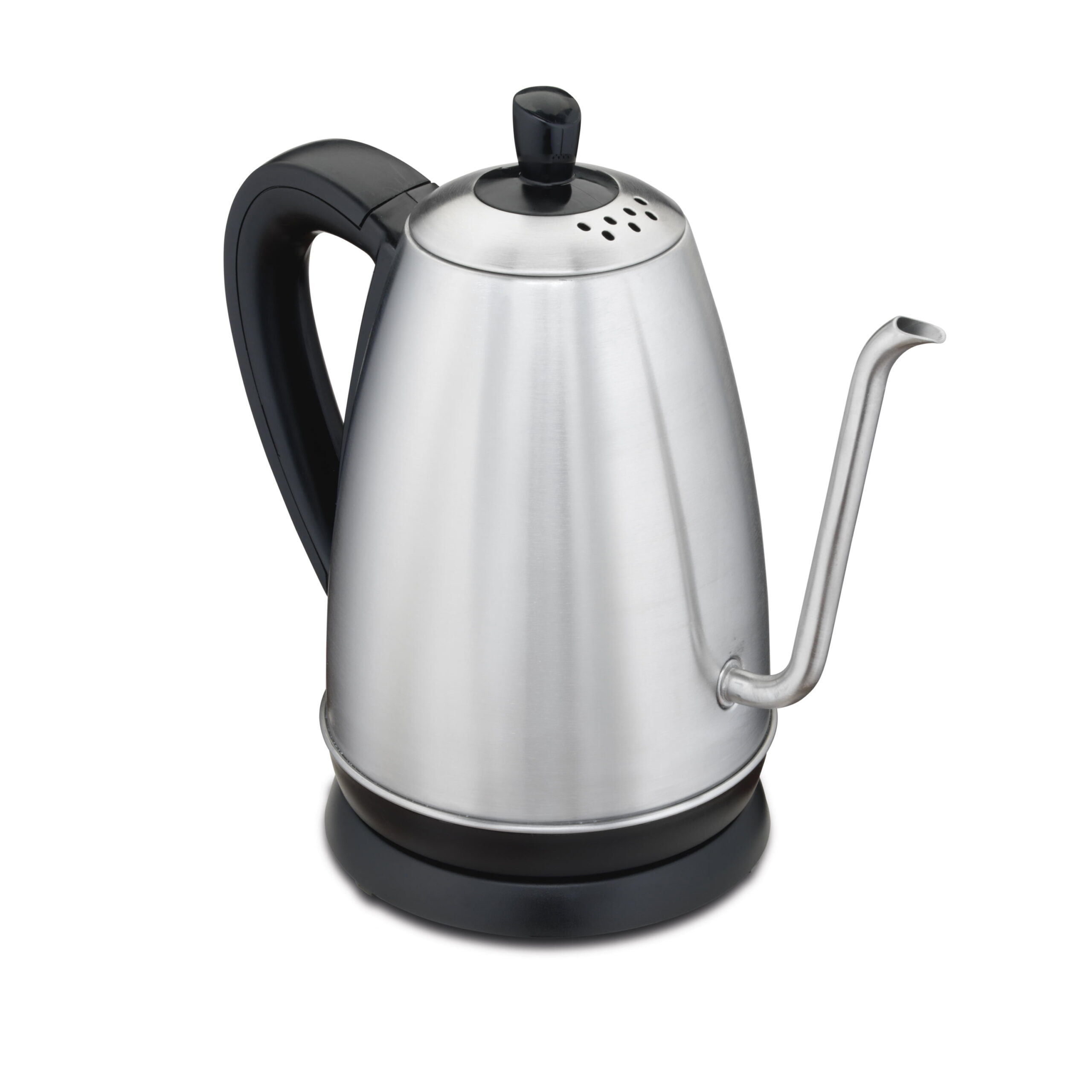 Hamilton Beach Gooseneck Kettle. 1.2 Liter Capacity. Stainless Steel. 40899