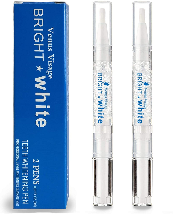 Venus Visage Teeth Whitening Pen(2 Pens). 20+ Uses. Effective＆Painless