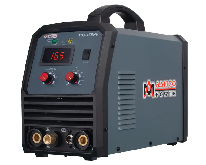 AMICO POWER 160 Amp TIG Stick Arc DC Inverter Welder with 95-Volt to 260-Volt Wide Voltage Welding. 80% Duty Cycle