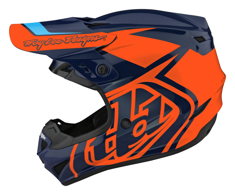 Troy Lee Designs GP Overload Navy Orange Youth Helmet size Medium