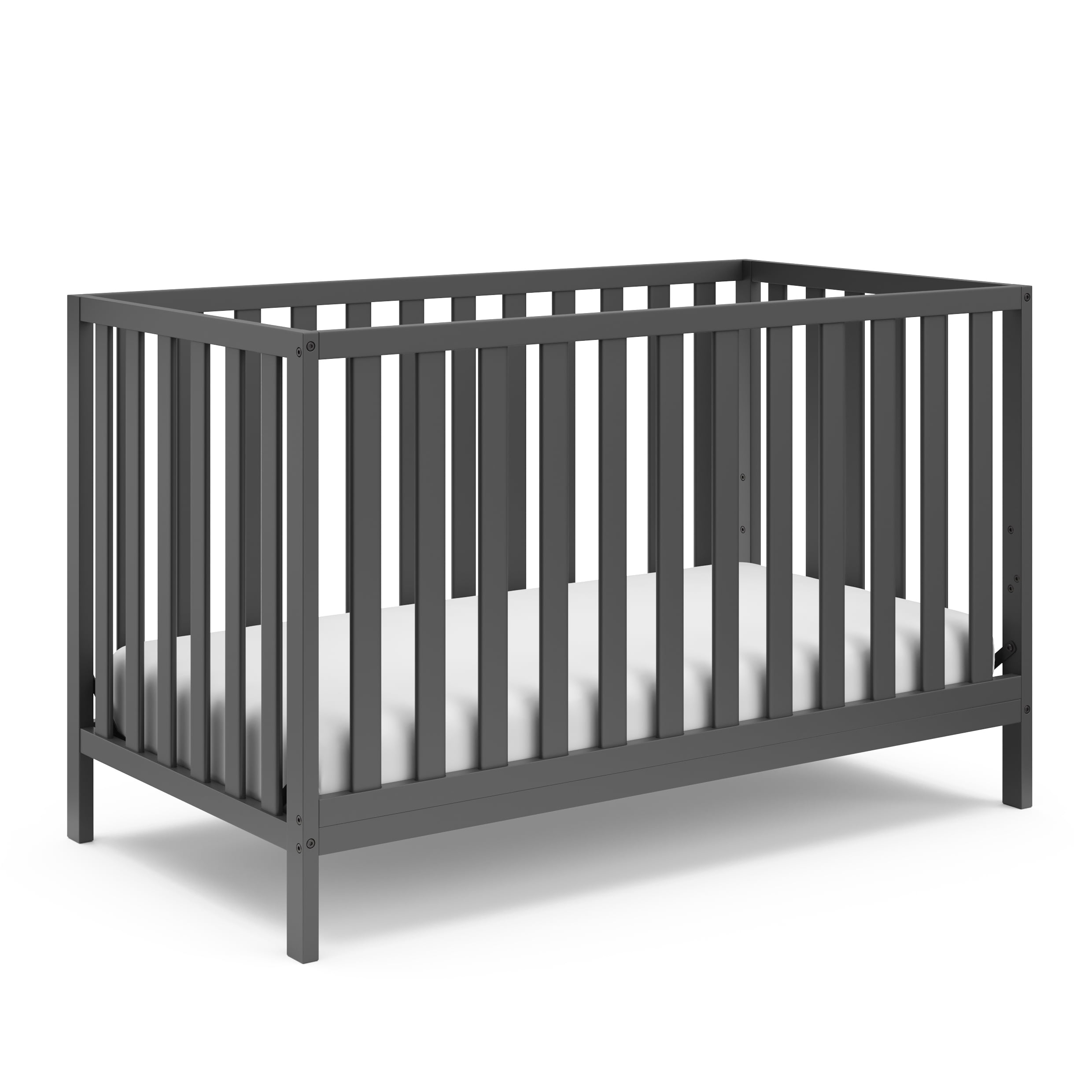 Storkcraft Sunset 4 in 1 Convertible Baby Crib. Gray
