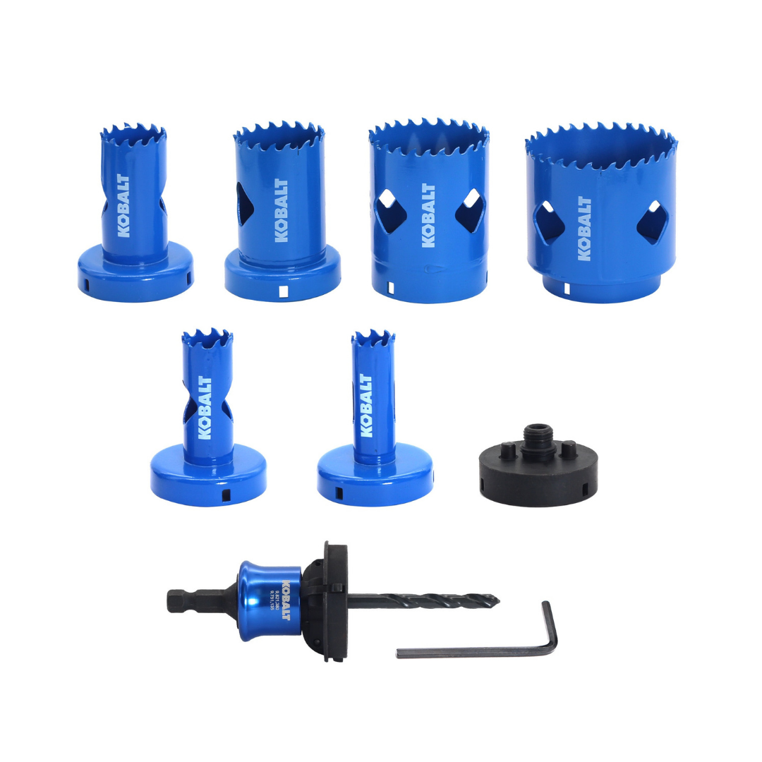 Kobalt Bi-metal Non-arbored Hole Saw Kit Set with Hard Case