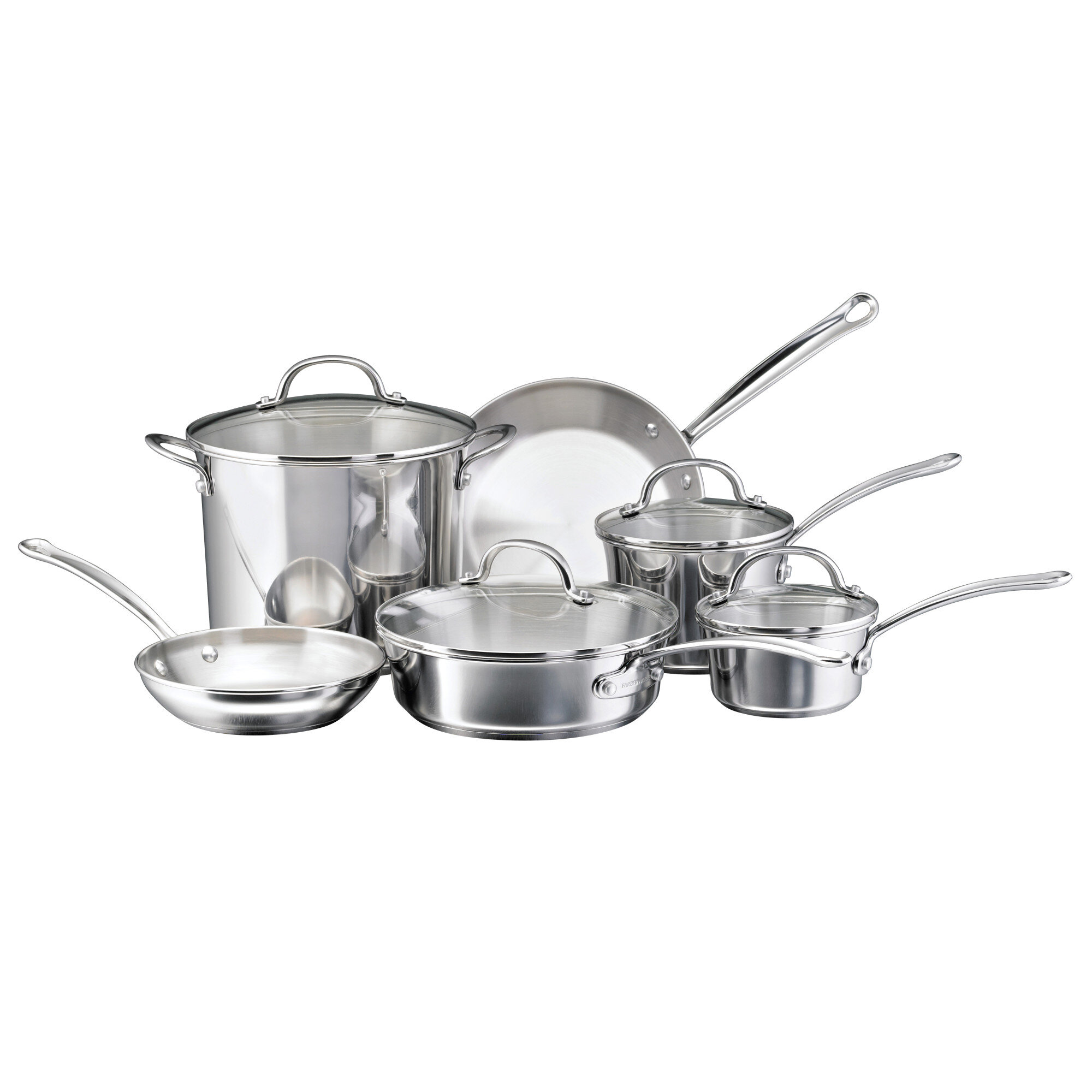 Farberware Millennium 10 Piece  Stainless Steel Cookware Set