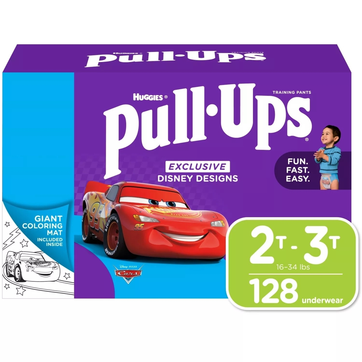 Huggies Pull-Ups Training Pants for Boys. 2T-3T 18-34 Pounds (128 Count)