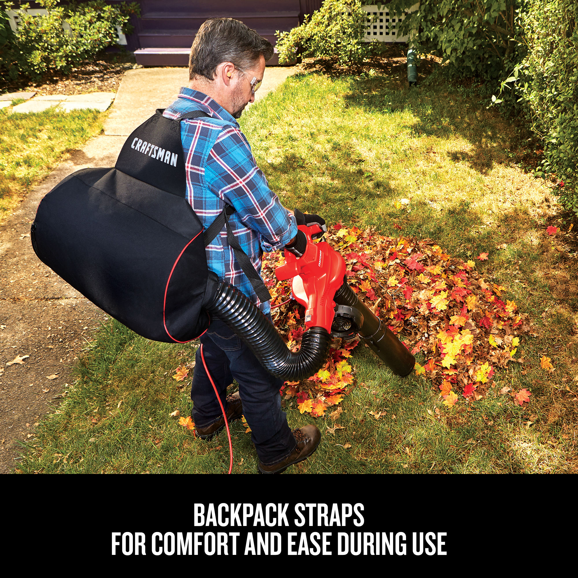 CRAFTSMAN 450-CFM 260-MPH Corded Electric Backpack Leaf Blower