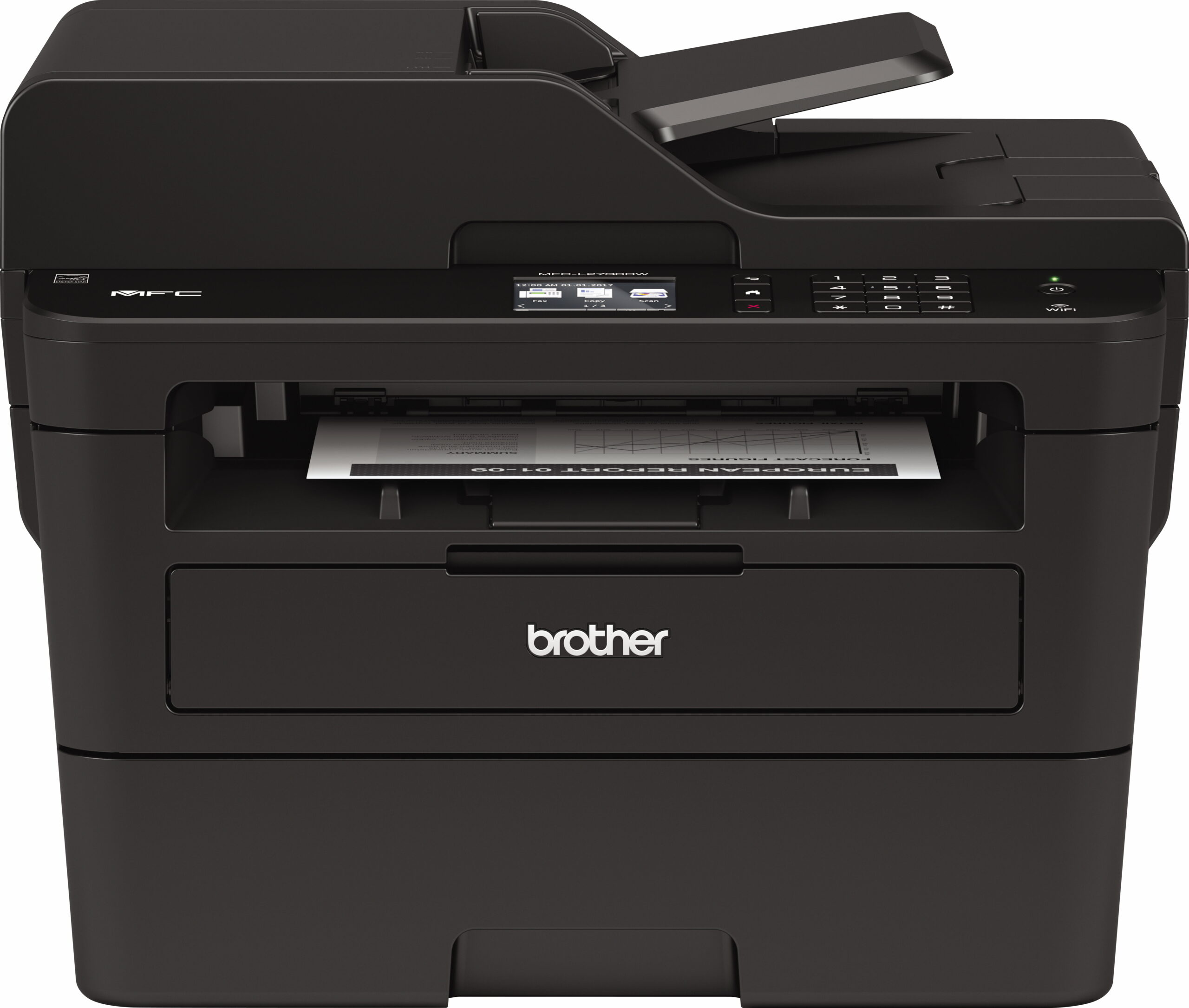 Brother MFC-L2730DW Compact Monochrome Laser All-in-One Wireless Connectivity Printer with 2.7 Color Touchscreen