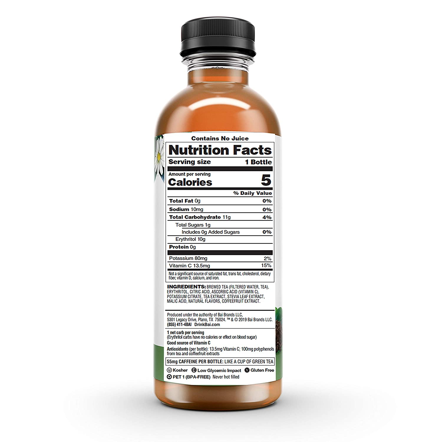 Bai Iced Tea. Socorro Sweet. Antioxidant Infused Supertea.12 Count