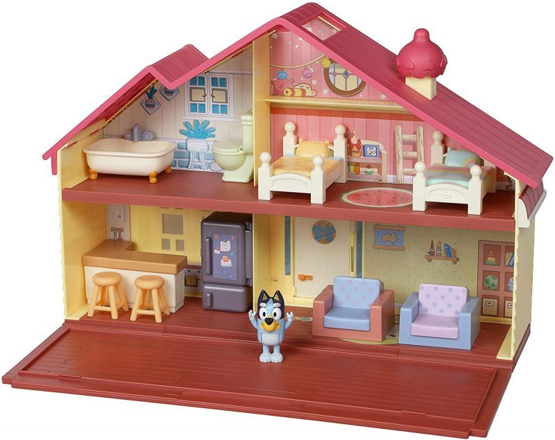 Bluey Family Home Playset with 2.5″ poseable Figure