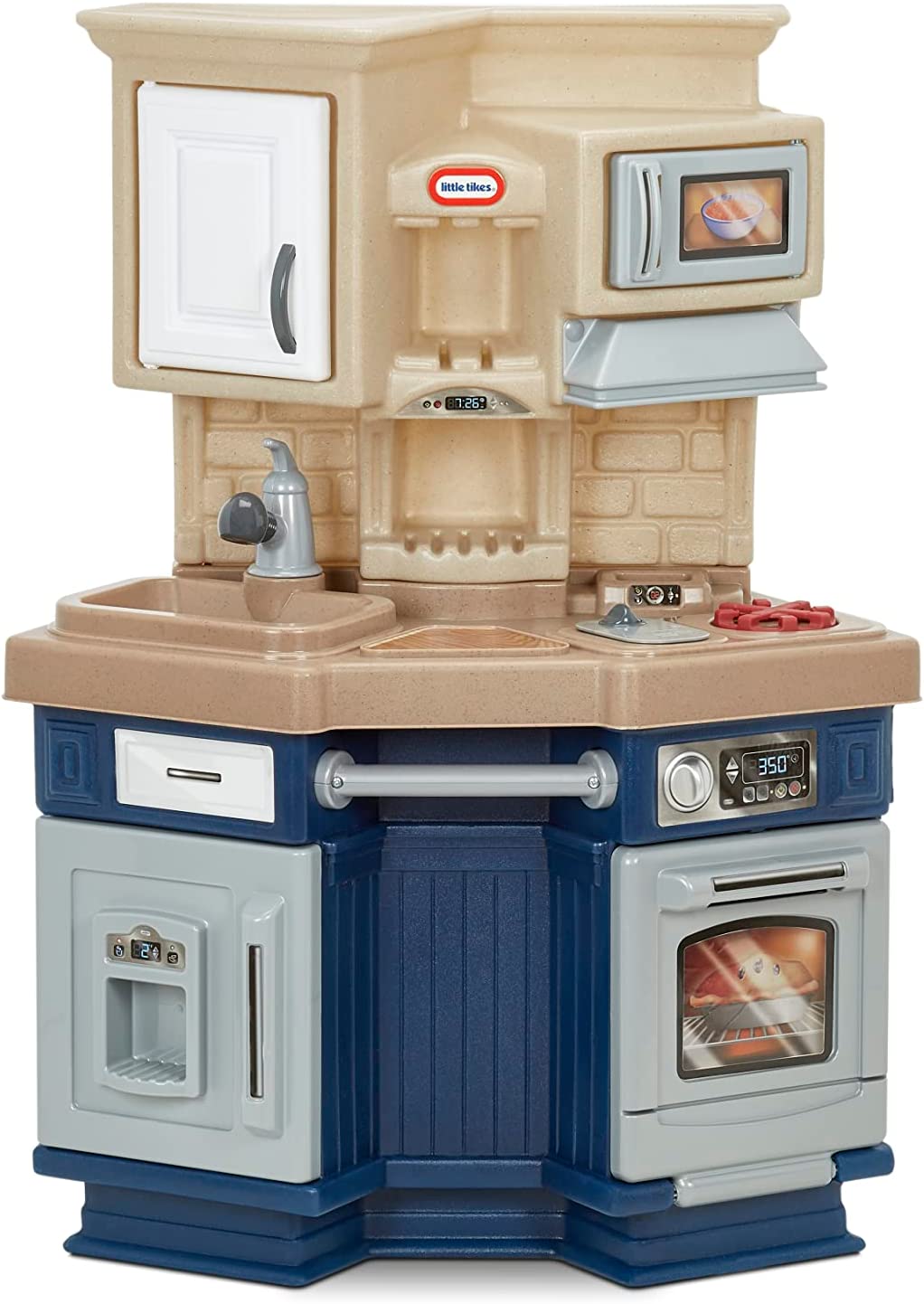 Little Tikes Super Chef Kitchen Blue & Cream. 14.00 l x 28.00 w x 40.00 h inches