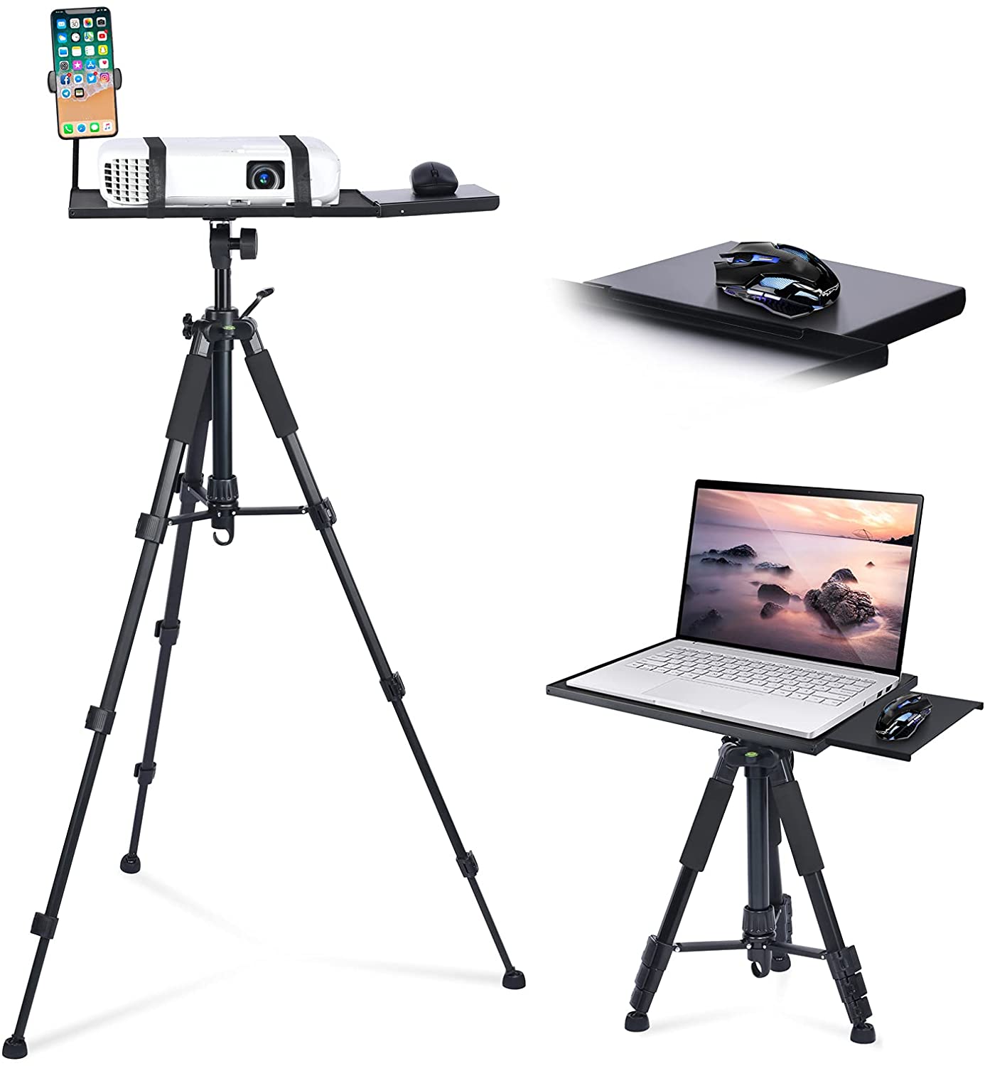 Klvied Universal Projector Tripod Stand. Projector Stand for Stage. Studio