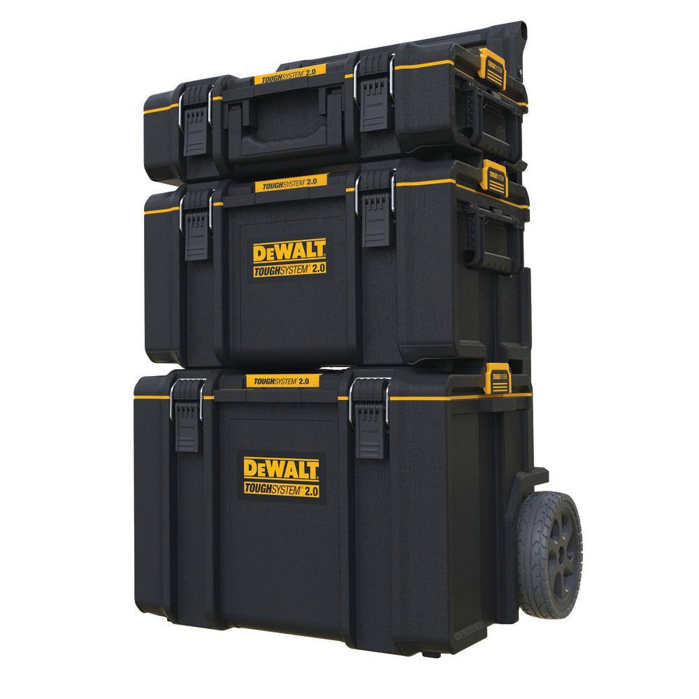 DEWALT DWST08165W00450 TOUGHSYSTEM 2.0 Small Tool Box. TOUGHSYSTEM 2.0 22 in. Large Tool Box and TOUGHSYSTEM 2.0 24 in. Mobile Tool Box