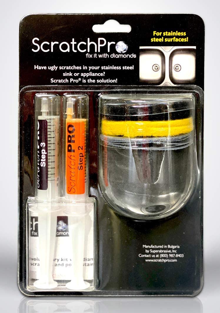 Scratch Pro Kit for Polishing and Repairing Stainless Steel Sinks