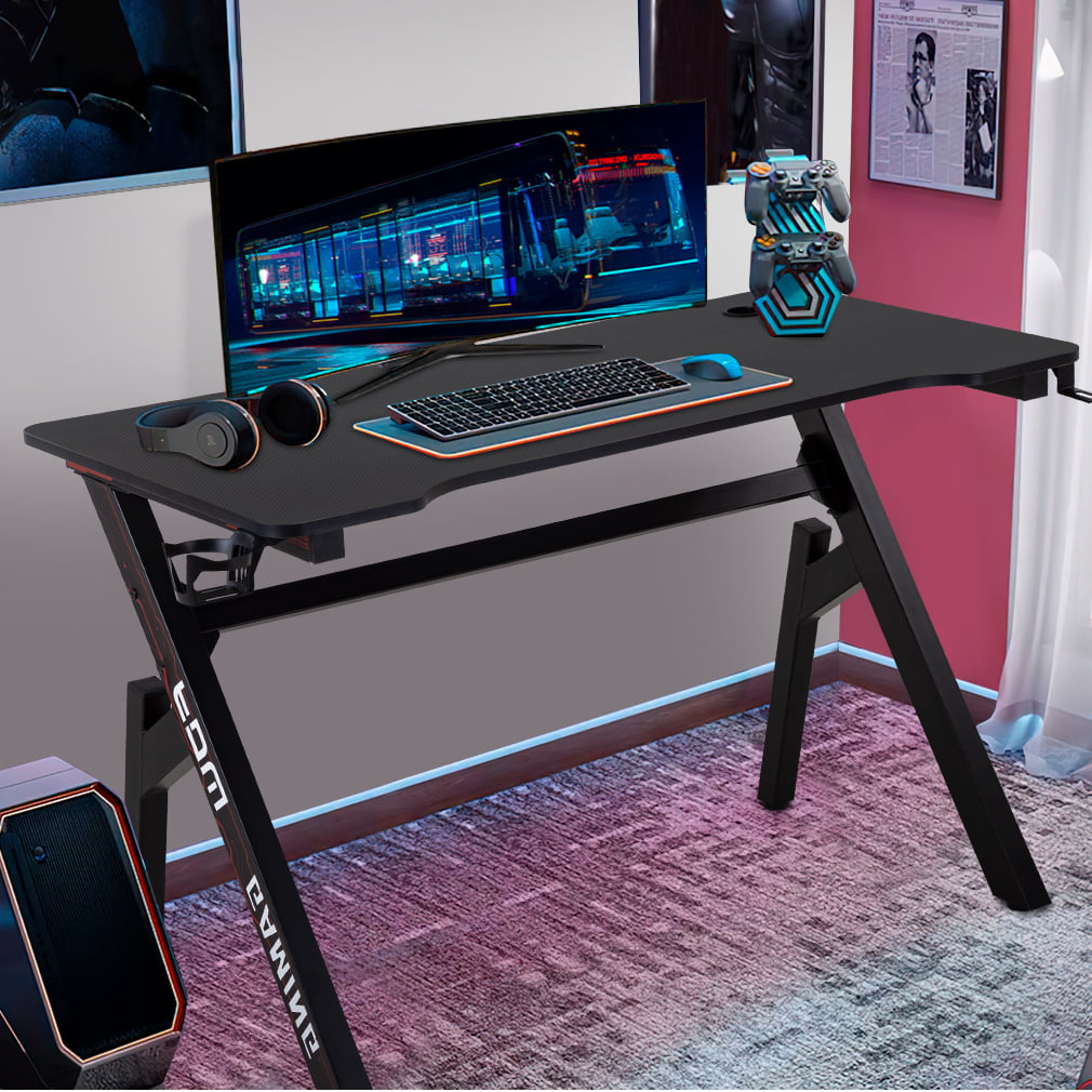 Computer Desk Gaming Desk 47.2 inches PC Large Modern with Headphone Hook