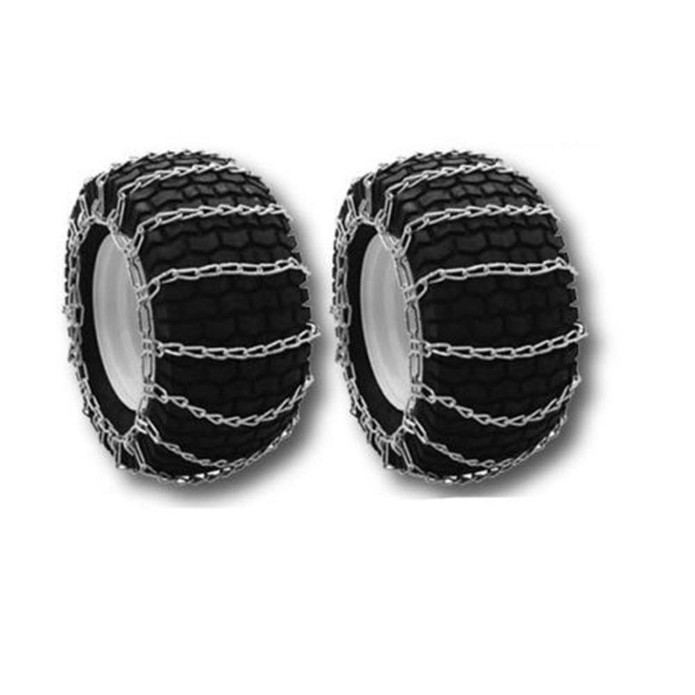 OAKTEN 33-0009A 16 x 4 x 8 in. Lawn Tractor and Snowblower Tire Chains Replaces AYP Husqvarna Poulan Craftsman 531030117 (Set of 2)
