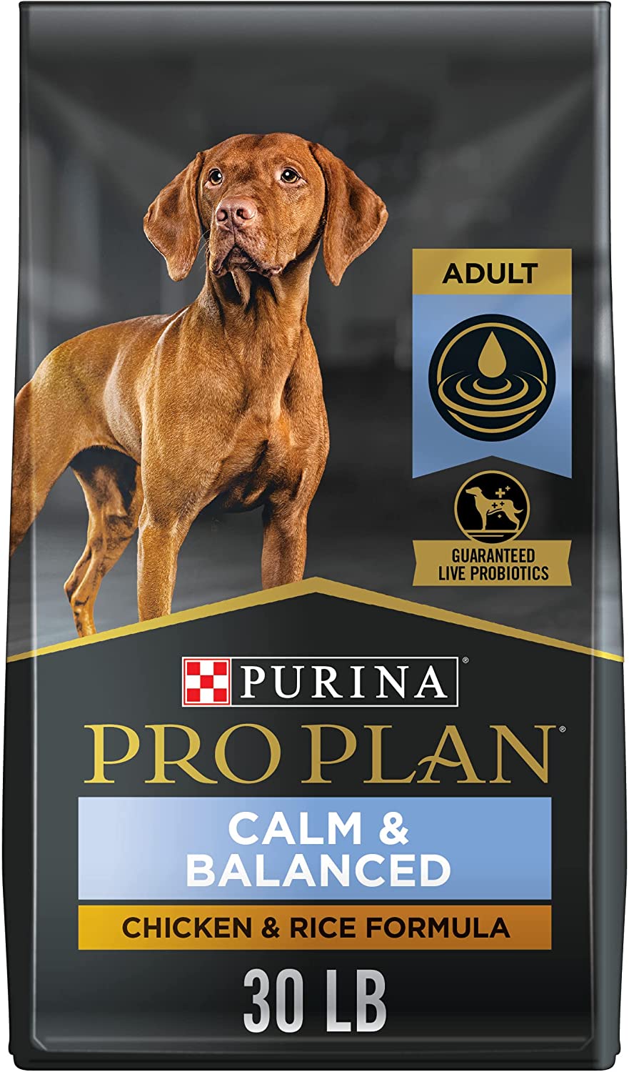 Purina Pro Plan Calm & Balanced Adult Chicken & Rice Formula Dry Dog Food - 30 lb. Bag