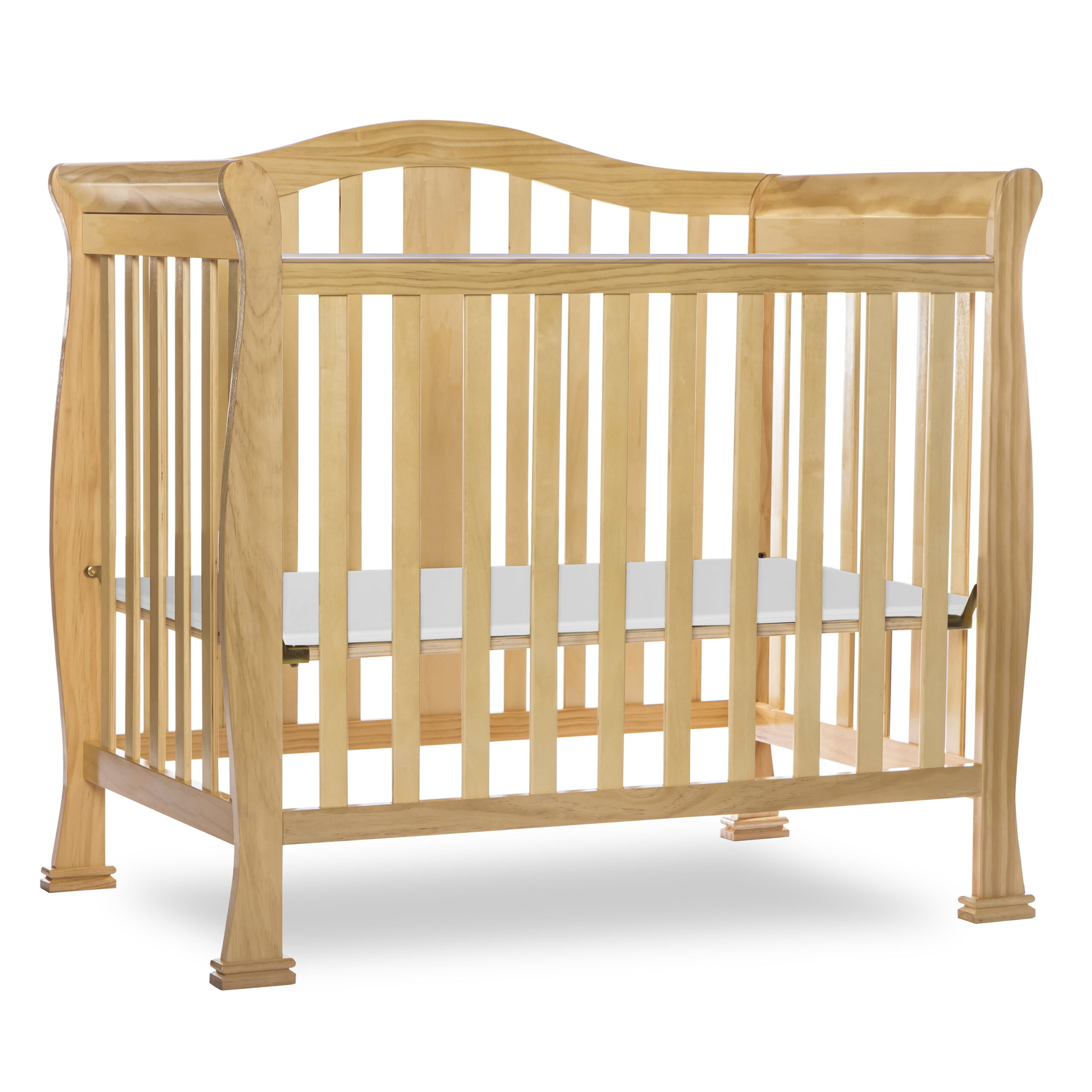 Dream On Me Naples 4-in-1 Convertible Mini Crib. Natural
