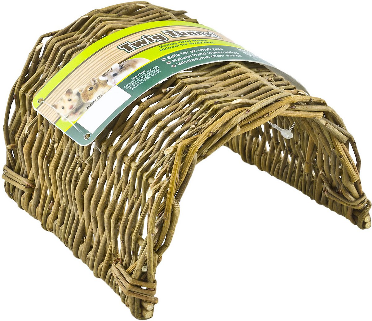 Ware Manufacturing Hand Woven Willow Twig Tunnel Small Pet Hideout. Large