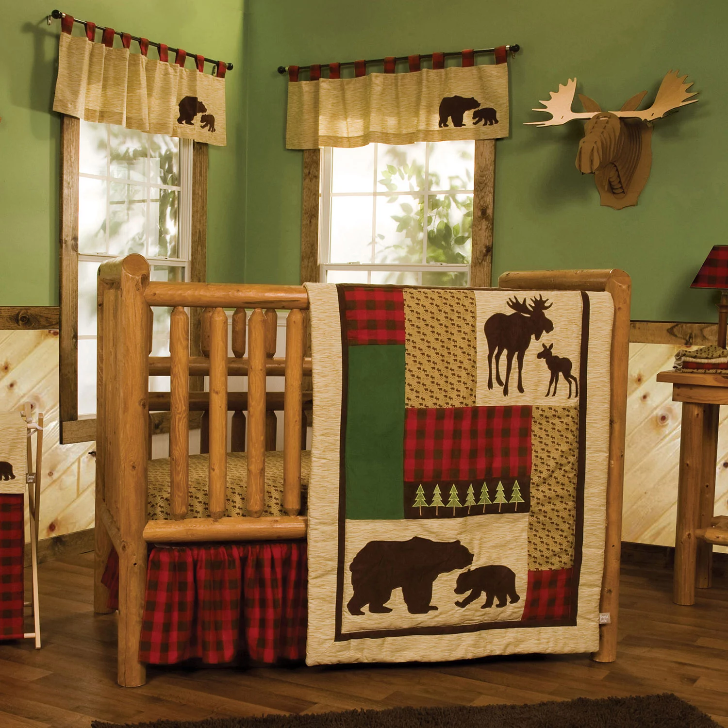 Trend Lab 6-Piece Crib Bedding Set. Northwoods