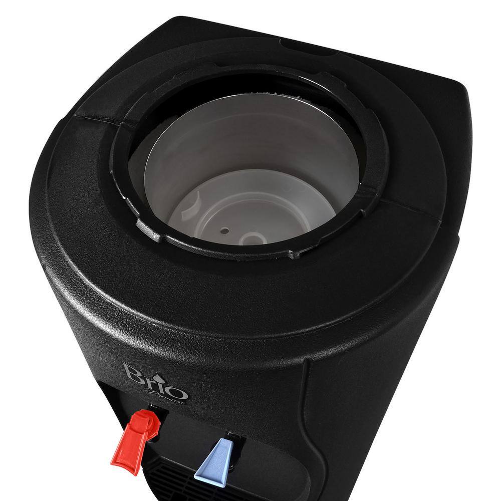 Brio CBP520 Top Loading Water Cooler Dispenser. Holds 3 or 5 gal. Bottles- Hot and Cold Water UL/Energy Star Approved