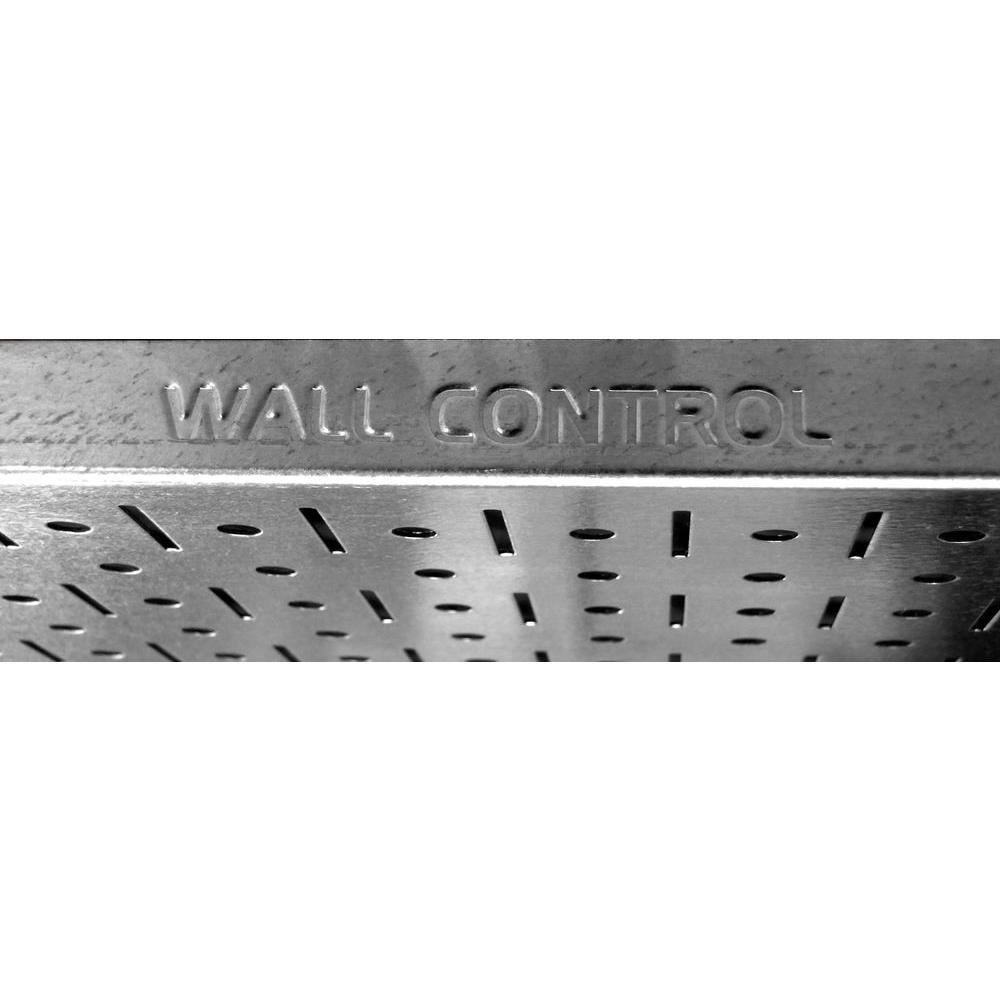 Wall Control 30BAS300GVB 32 in. x 48 in. Shiny Metallic Galvanized Steel Pegboard