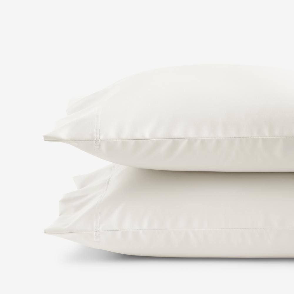 The Company Store  Legends Hotel Ivory 450-Thread Count Wrinkle-Free Supima Cotton Sateen Standard Pillowcase (Set of 2) - Ivory