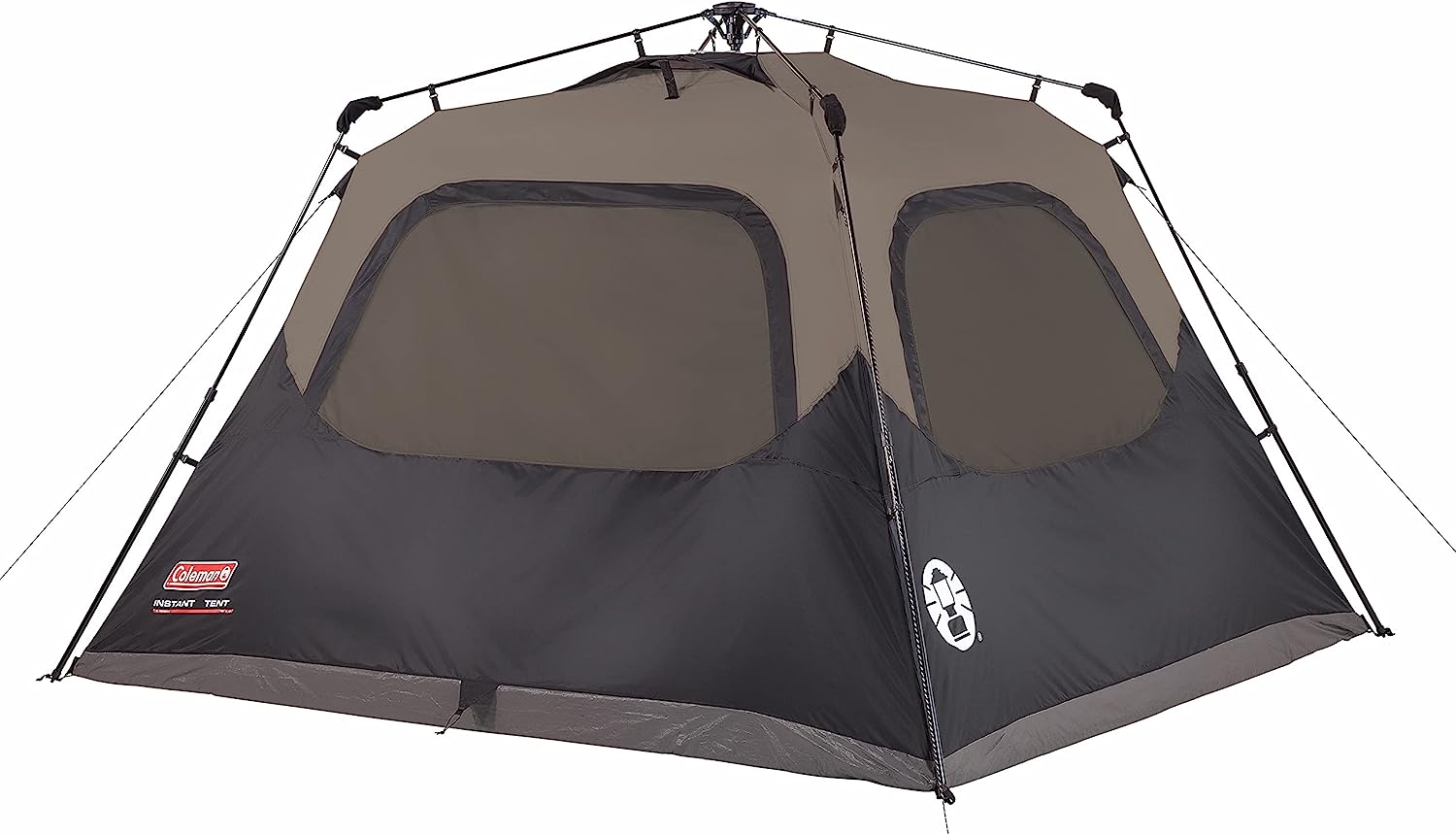 Coleman Camping Tent with Instant Setup. 4 Person Weatherproof Tent with WeatherTec Technology. Double-Thick Fabric. and Included Carry Bag. Sets Up in 60 Seconds