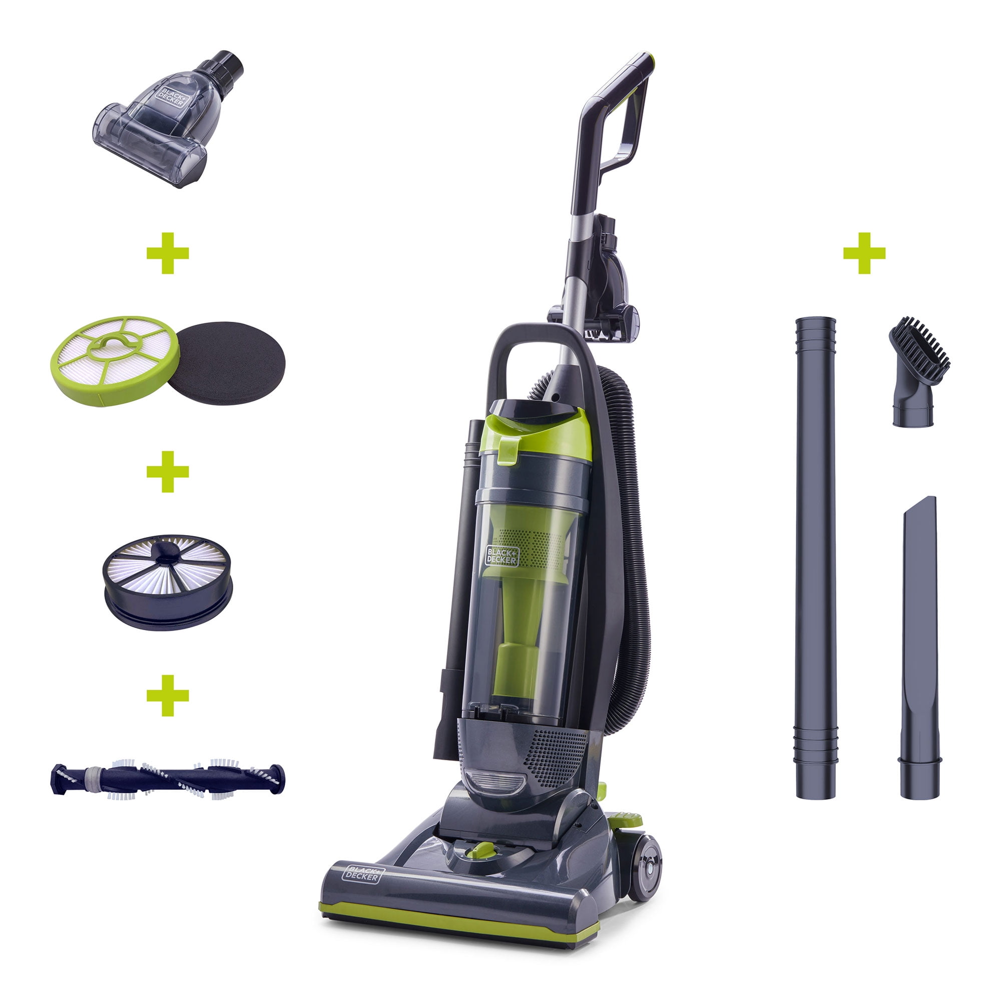 Black and Decker BDURV309 Upright Corded Bagless Vacuum Cleaner. Gray/Green