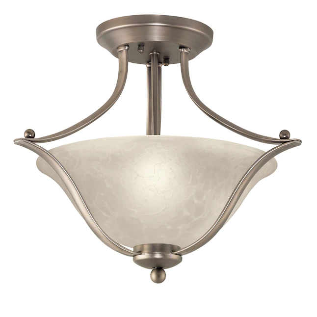 Portfolio  2-Light 17.32-in Semi-flush Mount Light