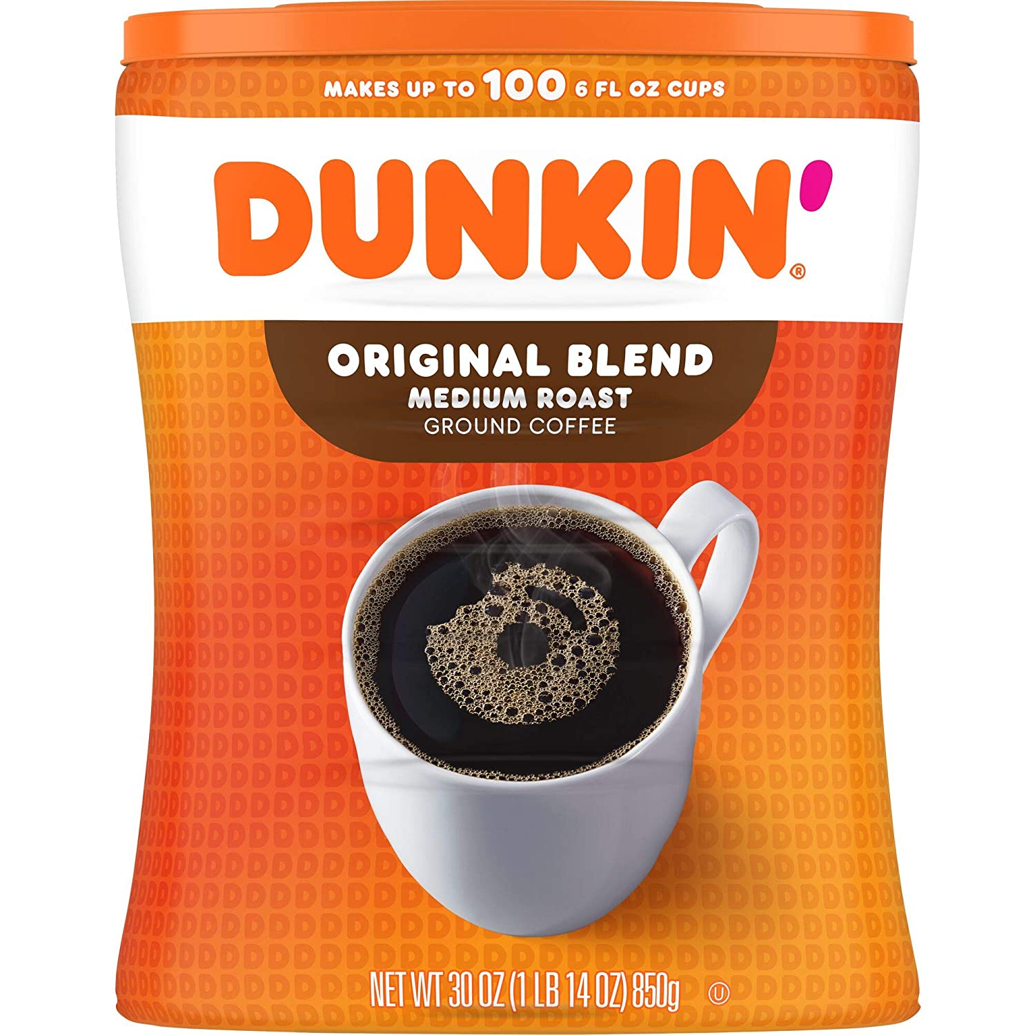 Dunkin- Original Blend Medium Roast Ground Coffee. 30 Ounce
