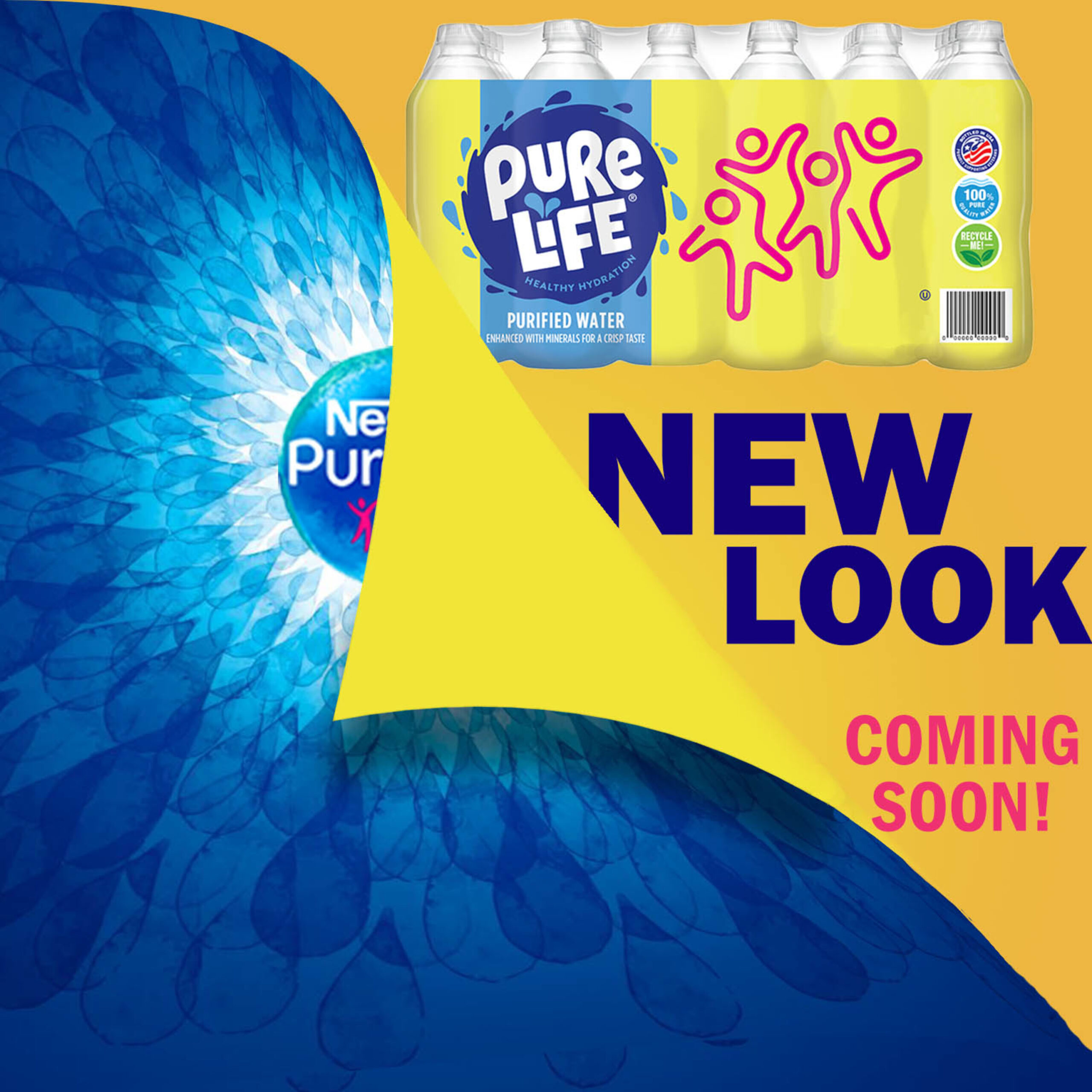 Pure Life Purified Water. 20 Fl Oz. Plastic Bottled Water (24 Pack)